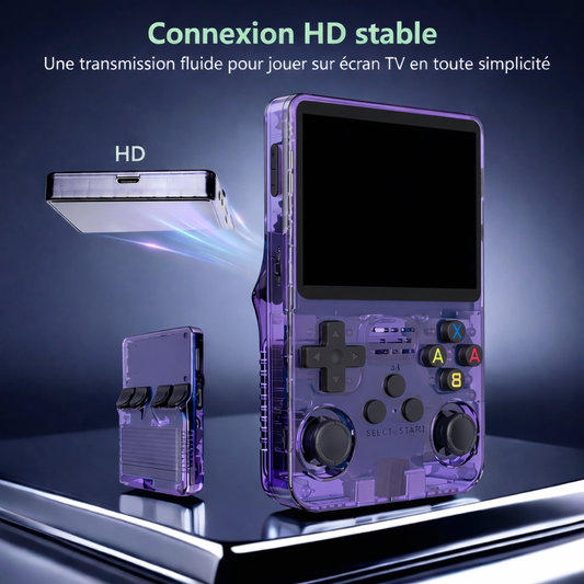 Console Mini Mémoire™ 128 Go —
Technologie rétro dans la paume de la main